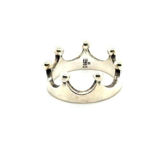 James Avery 925 Crown Ring - Picture 1 of 5